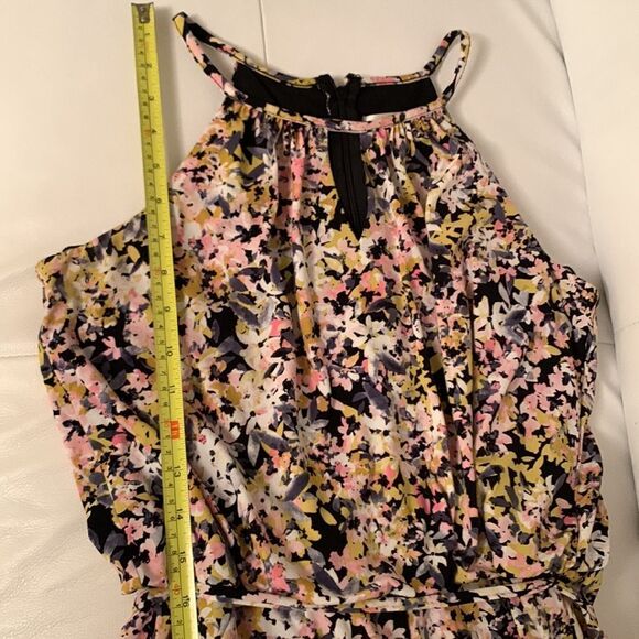 London Times Floral Blossom Print Jumpsuit Size 6 - Picture 7 of 8